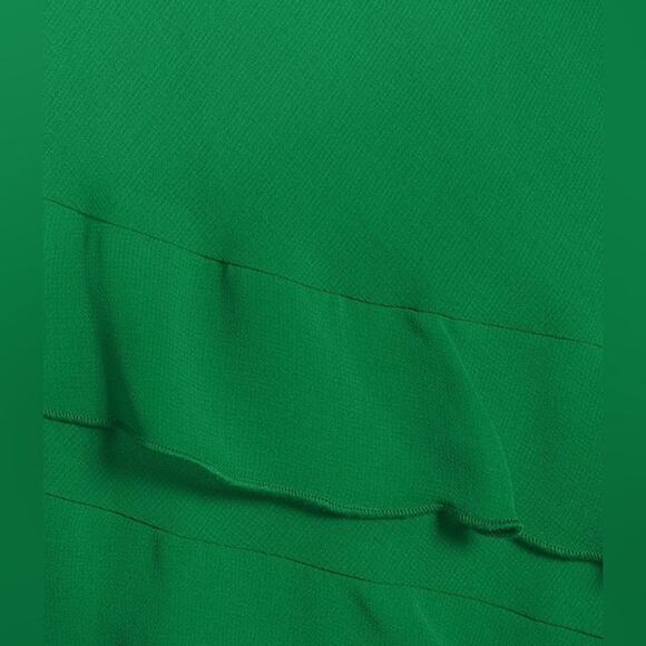 Gianni Bini Belle Rosette Sweetheart Neck Sleeveless Ruffle Chiffon Dress Size10 - Picture 3 of 5